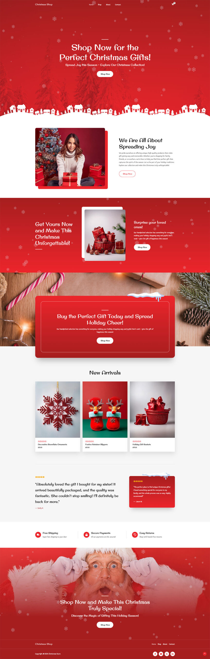 Christmas Store Home